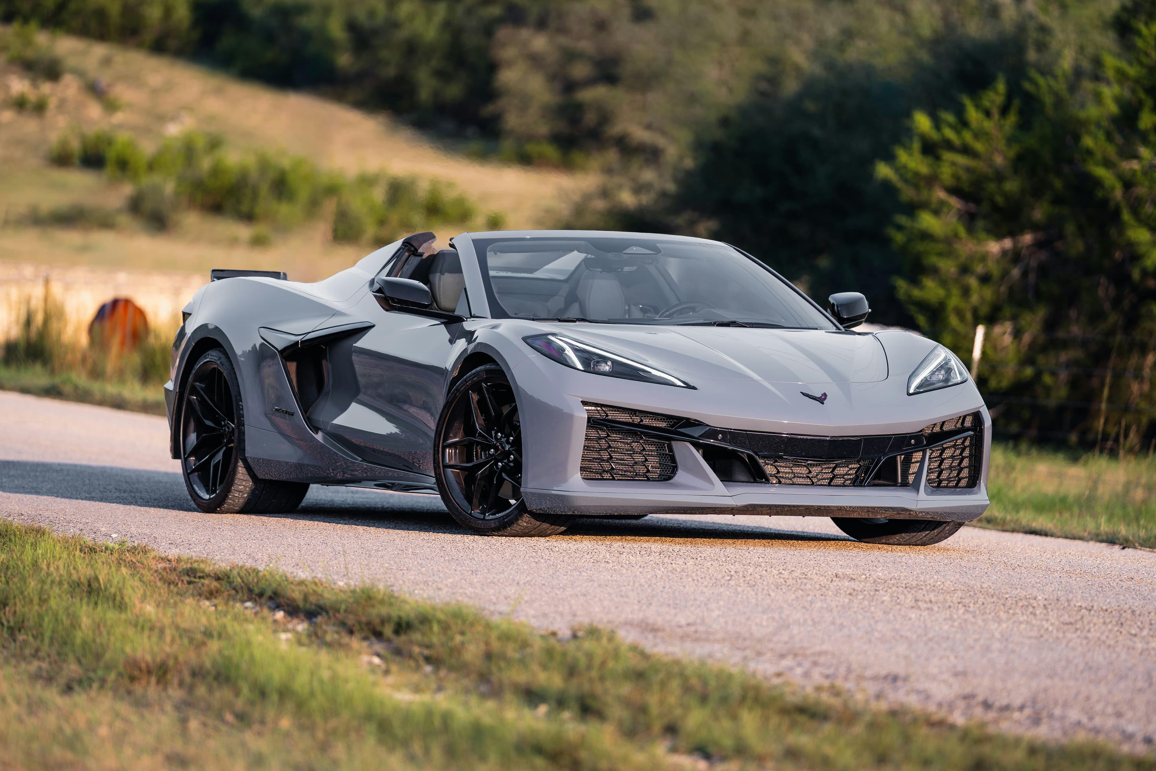 2025 Chevrolet Corvette Z06 in Sea Wolf Gray Tricoat in Dripping Springs, TX.