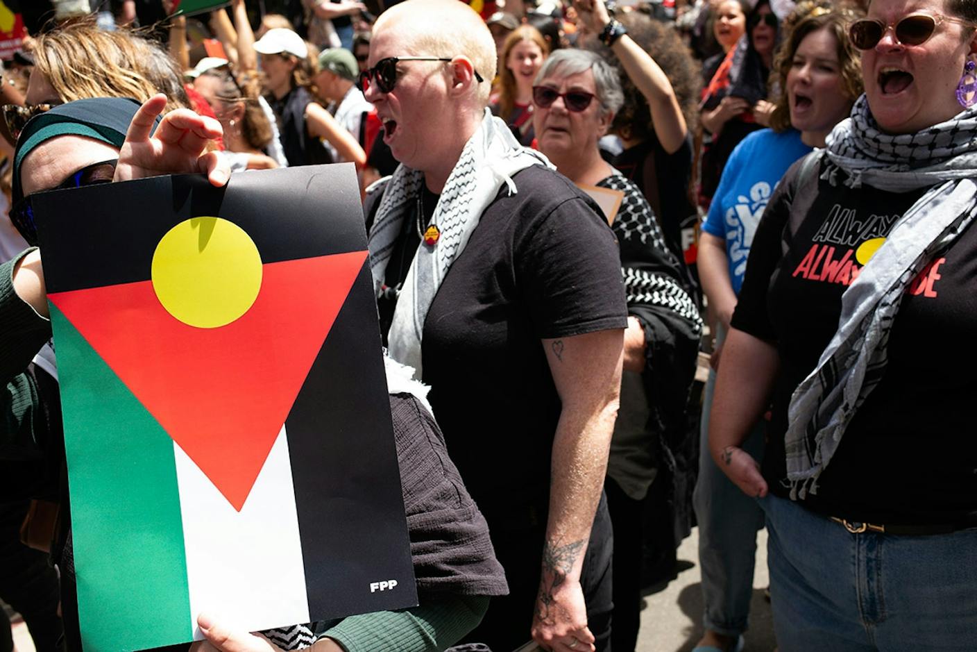 Die große Konfusion. Flaggenmischmasch am »Invasion Day« in Melbourne, 26. Januar