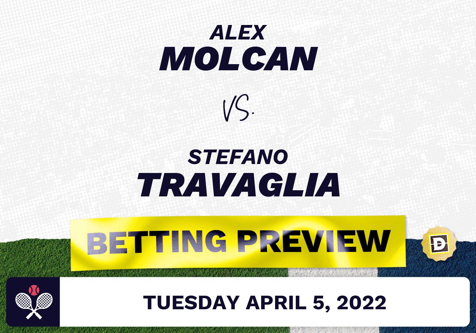 Alex Molcan vs. Stefano Travaglia Predictions - Apr 5, 2022