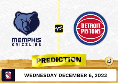 Memphis Grizzlies vs. Detroit Pistons Prediction and Odds - December 6, 2023