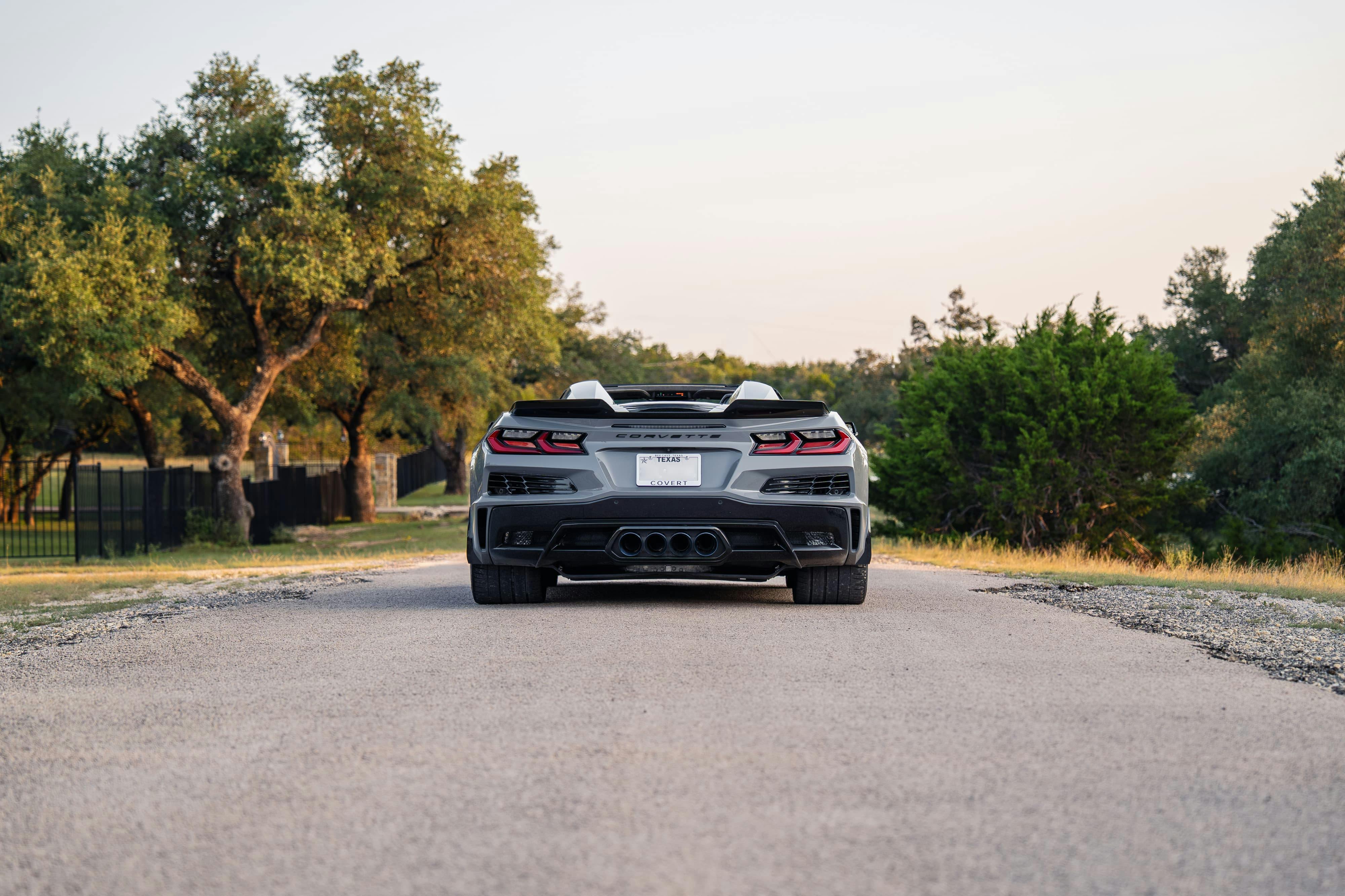 2025 Chevrolet Corvette Z06 in Sea Wolf Gray Tricoat in Dripping Springs, TX.