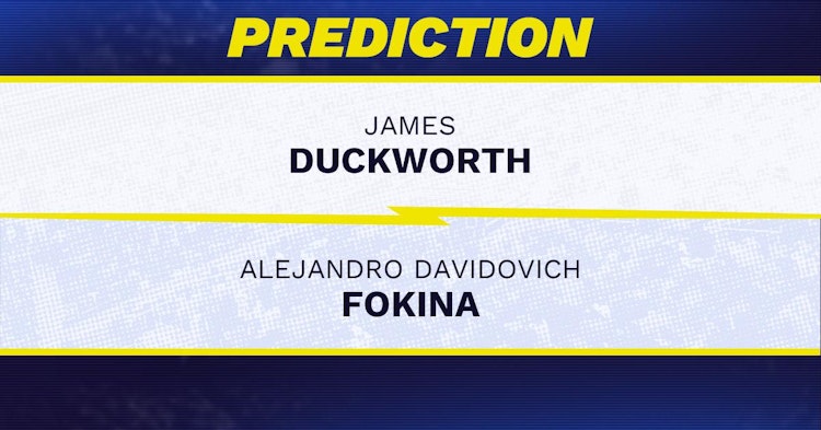 James Duckworth vs Alejandro Davidovich Fokina Tennis Prediction.