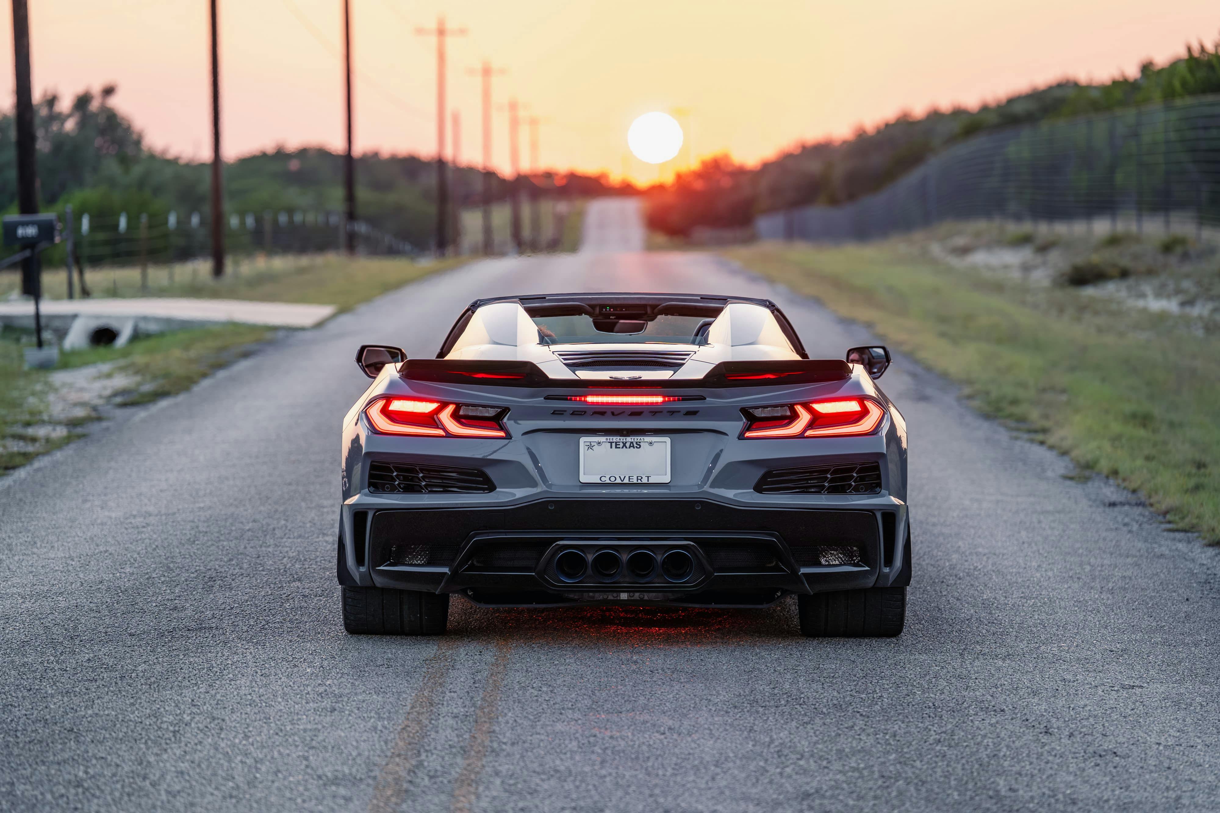 2025 Chevrolet Corvette Z06 in Sea Wolf Gray Tricoat in Dripping Springs, TX.