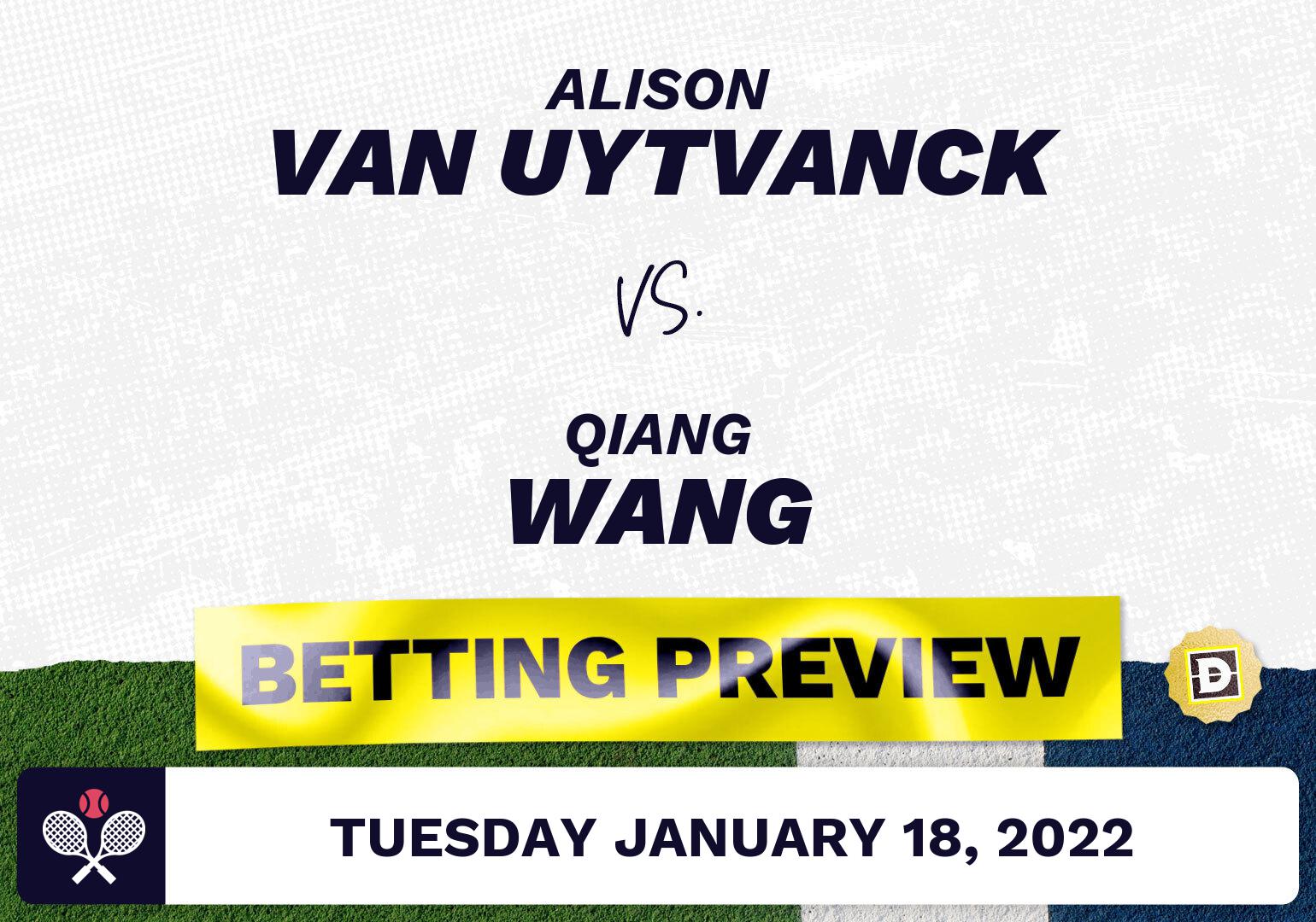 Alison van Uytvanck vs. Qiang Wang Predictions - Jan 18, 2022