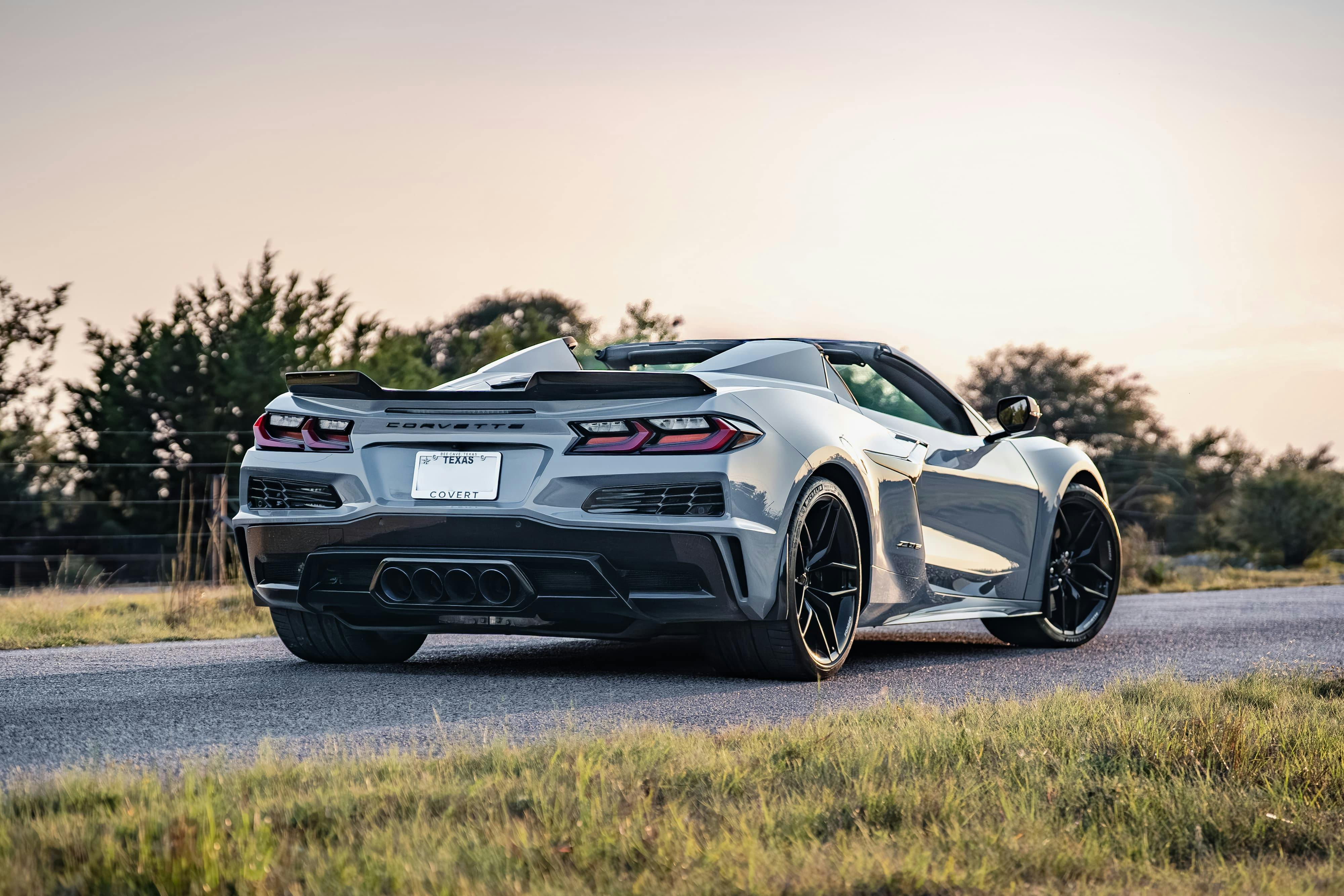2025 Chevrolet Corvette Z06 in Sea Wolf Gray Tricoat in Dripping Springs, TX.