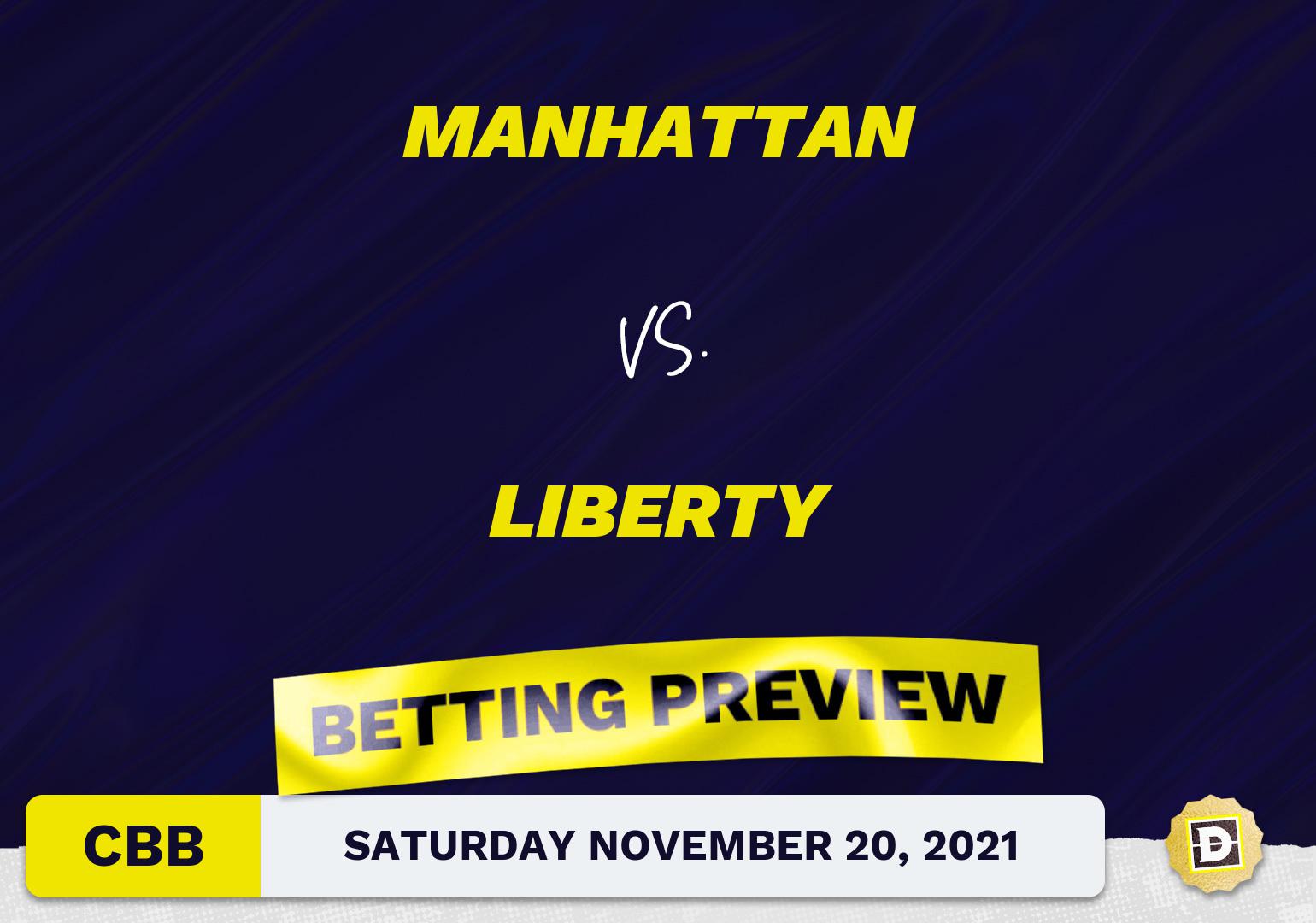 Manhattan vs. Liberty CBB Predictions and Odds - Nov 20, 2021