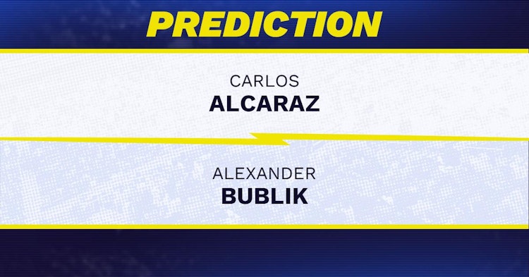 Carlos Alcaraz vs Alexander Bublik Tennis Prediction.