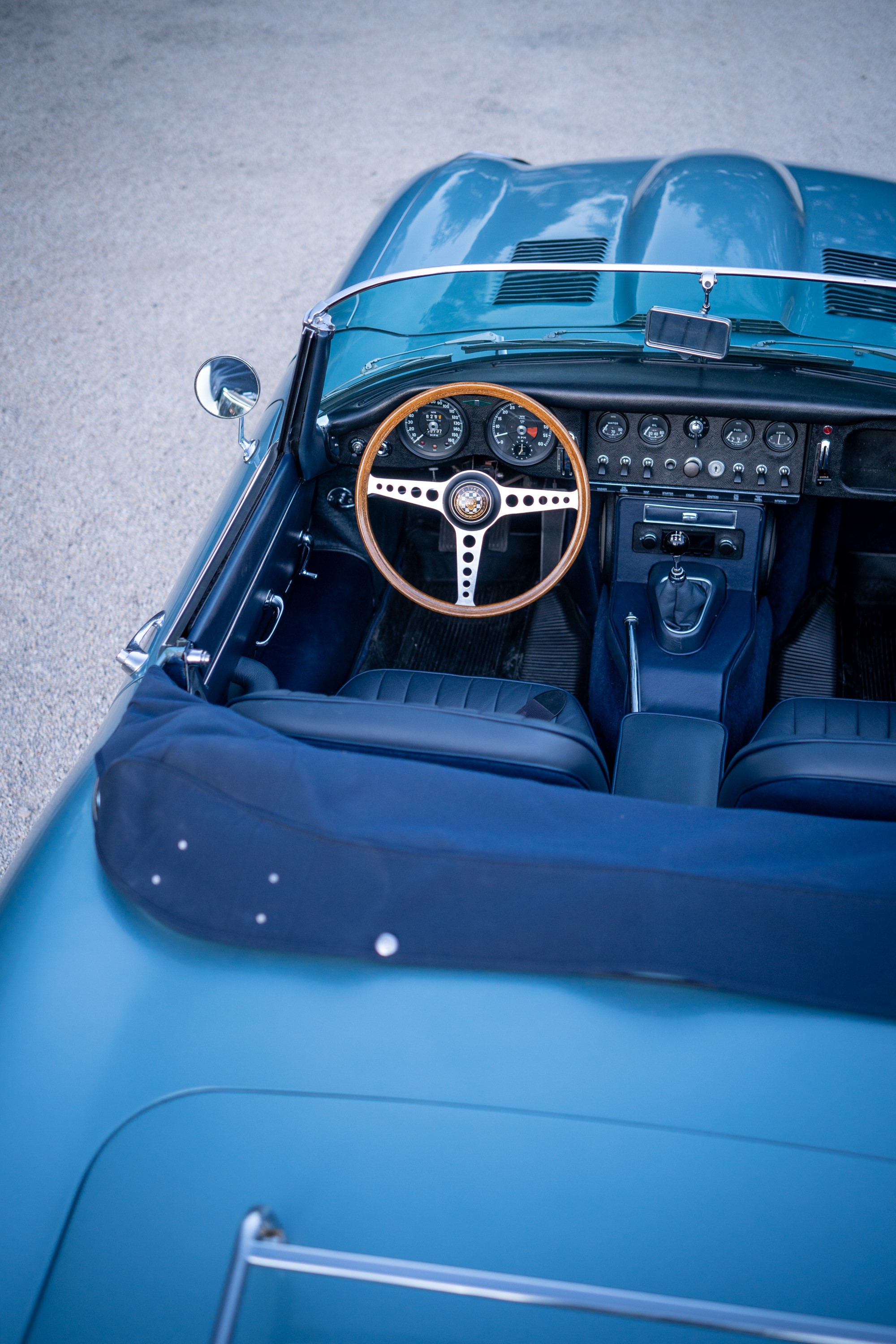 1966 Jaguar XKE interior in Blanco, TX