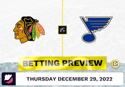 Blackhawks vs. Blues Prediction and Odds - Dec 29, 2022