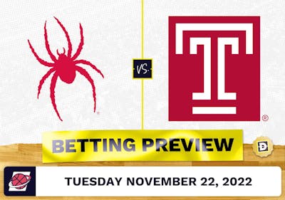 Richmond vs. Temple CBB Prediction and Odds - Nov 22, 2022