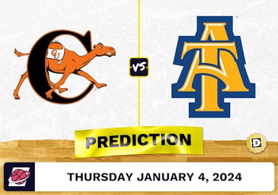 Campbell vs. North Carolina A&T Prediction, Odds, College Basketball Picks  [1/4/2024]