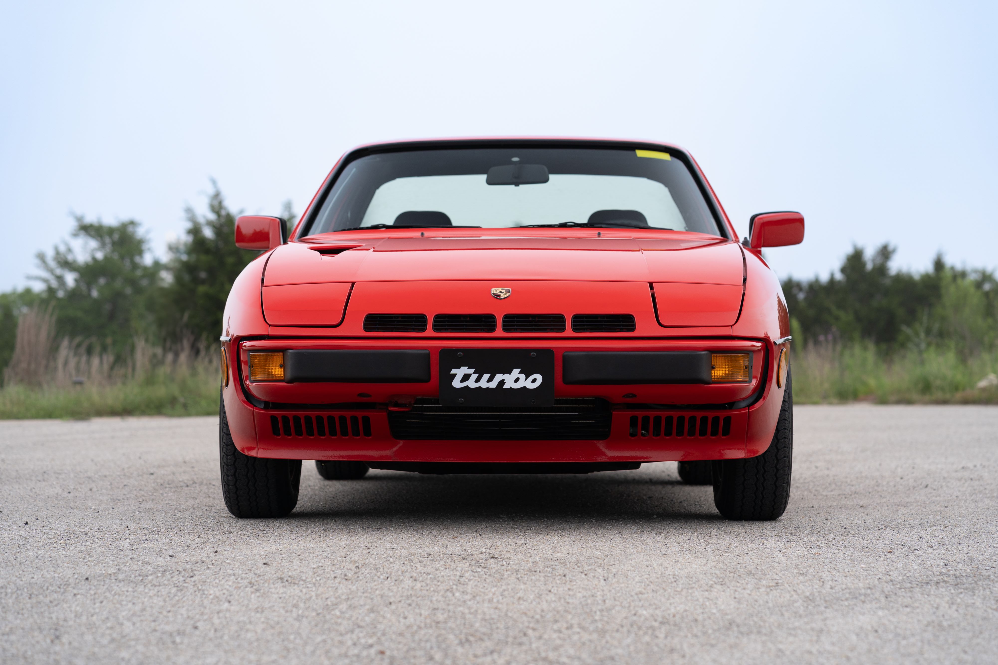 Guards Red Porsche 924 Turbo in Dripping Springs, TX.