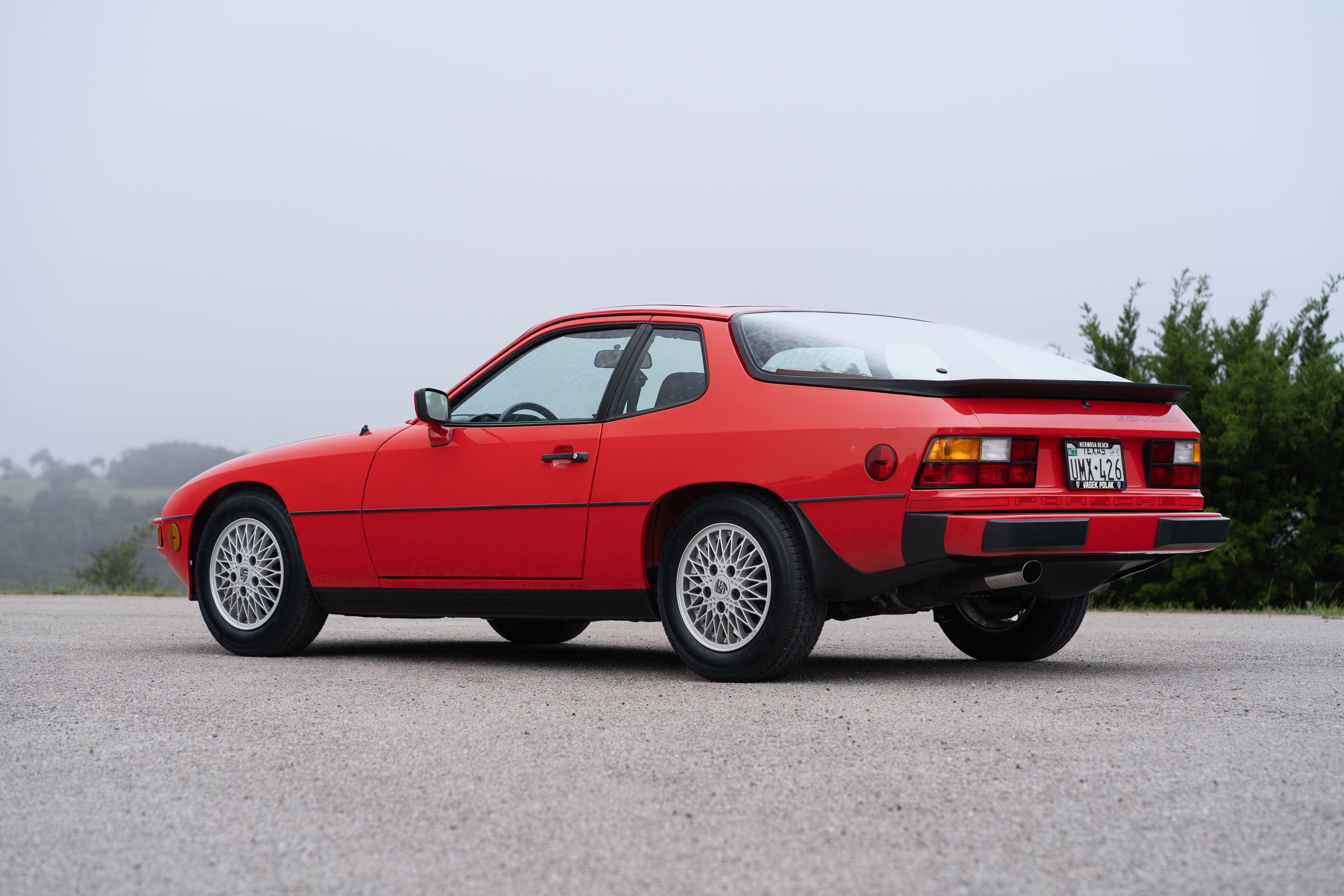 Guards Red Porsche 924 Turbo in Dripping Springs, TX.