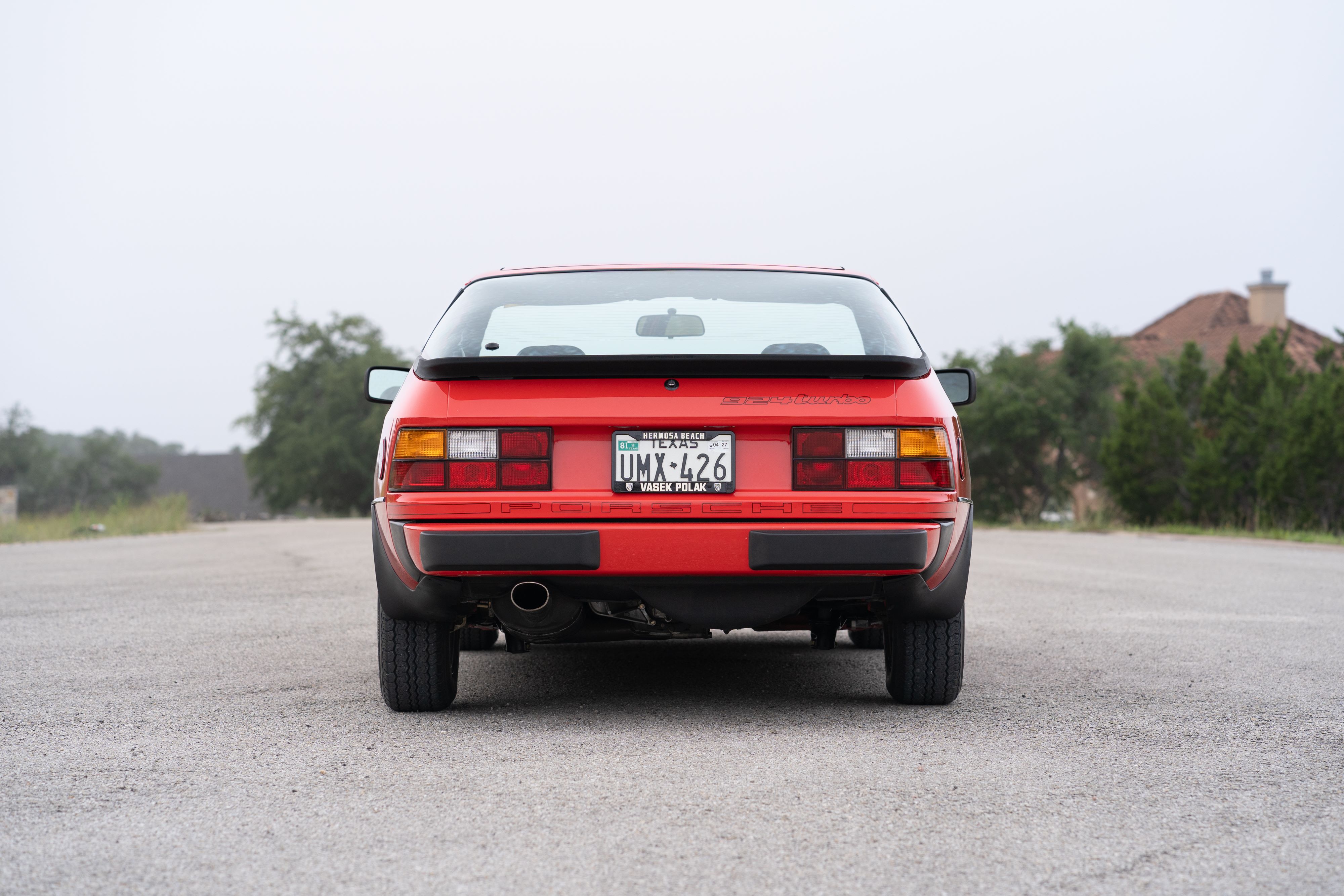 Guards Red Porsche 924 Turbo in Dripping Springs, TX.