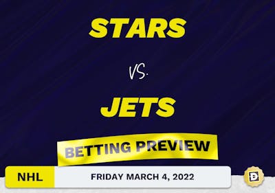 Stars vs. Jets Predictions and Odds - Mar 4, 2022
