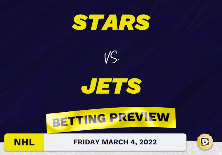 Stars vs. Jets Predictions and Odds - Mar 4, 2022