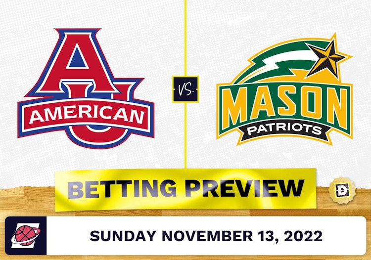 American University vs. George Mason CBB Prediction and Odds - Nov 13, 2022