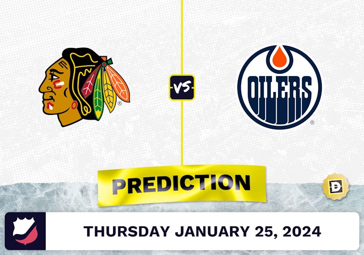 Chicago Blackhawks vs. Edmonton Oilers Prediction, Odds, NHL Picks [1/25/2024]