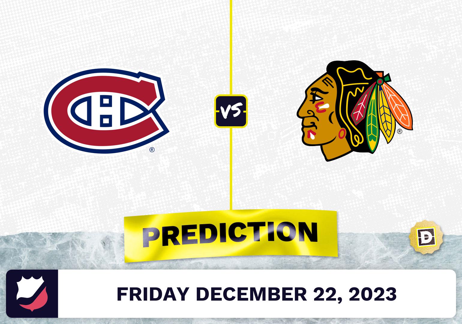 Montreal Canadiens vs. Chicago Blackhawks Prediction, Odds, NHL Picks  [12/22/2023]