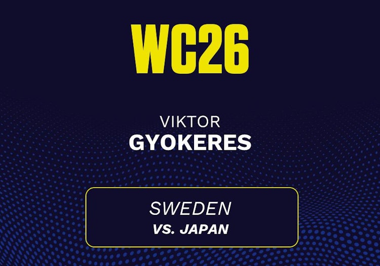 Viktor Gyokeres projected stats for Thursday, June 25, 2026.