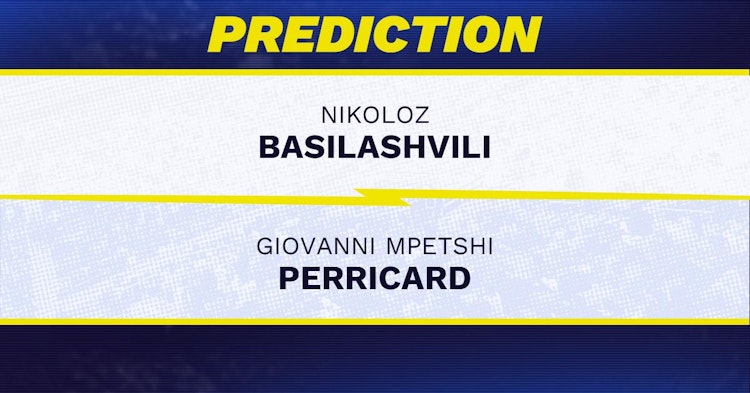 Nikoloz Basilashvili vs Giovanni Mpetshi Perricard Tennis Prediction.