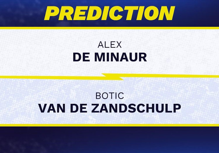 Alex de Minaur vs Botic Van de Zandschulp Tennis Prediction.