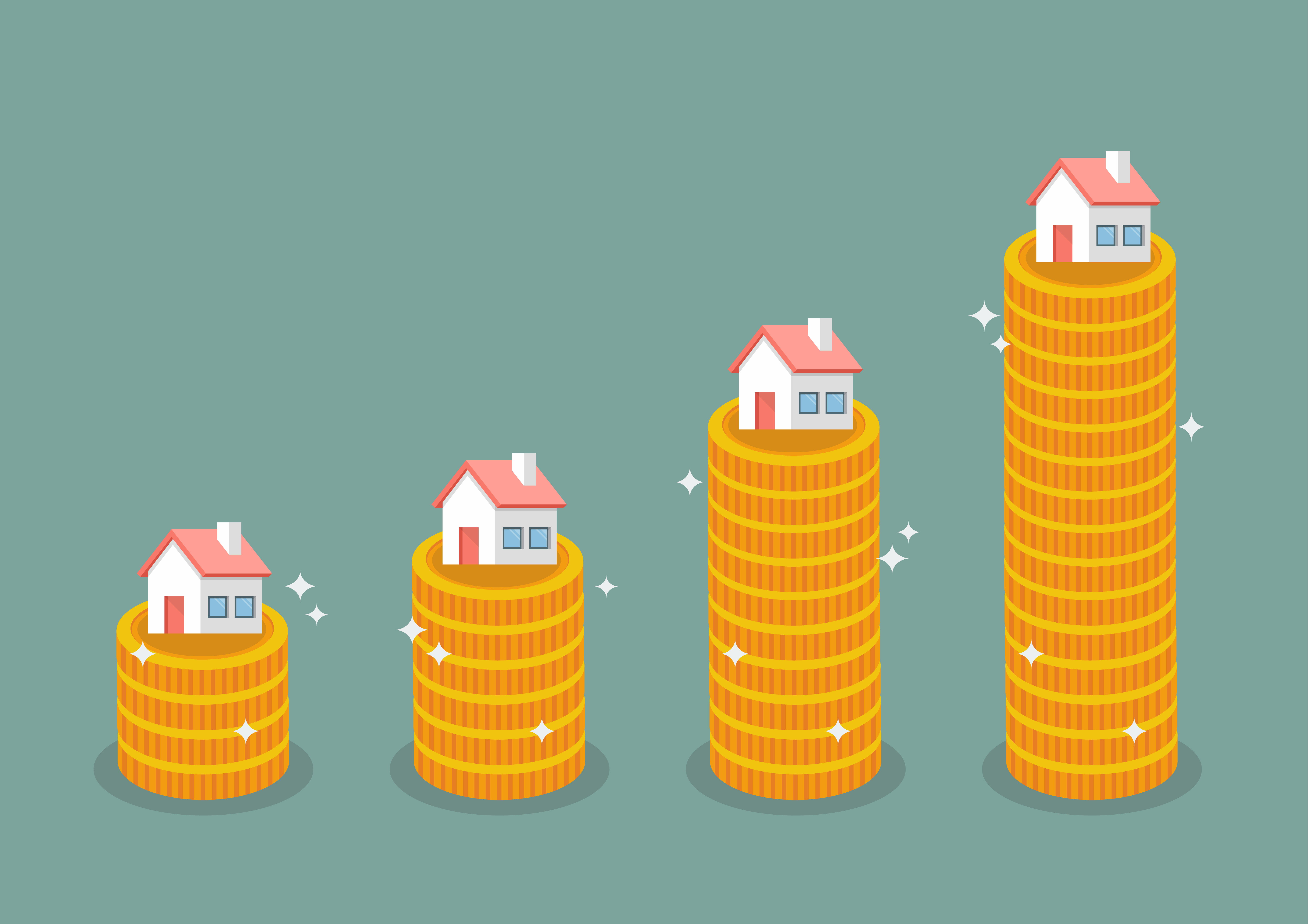 Illustration of Home Pricing Increasing