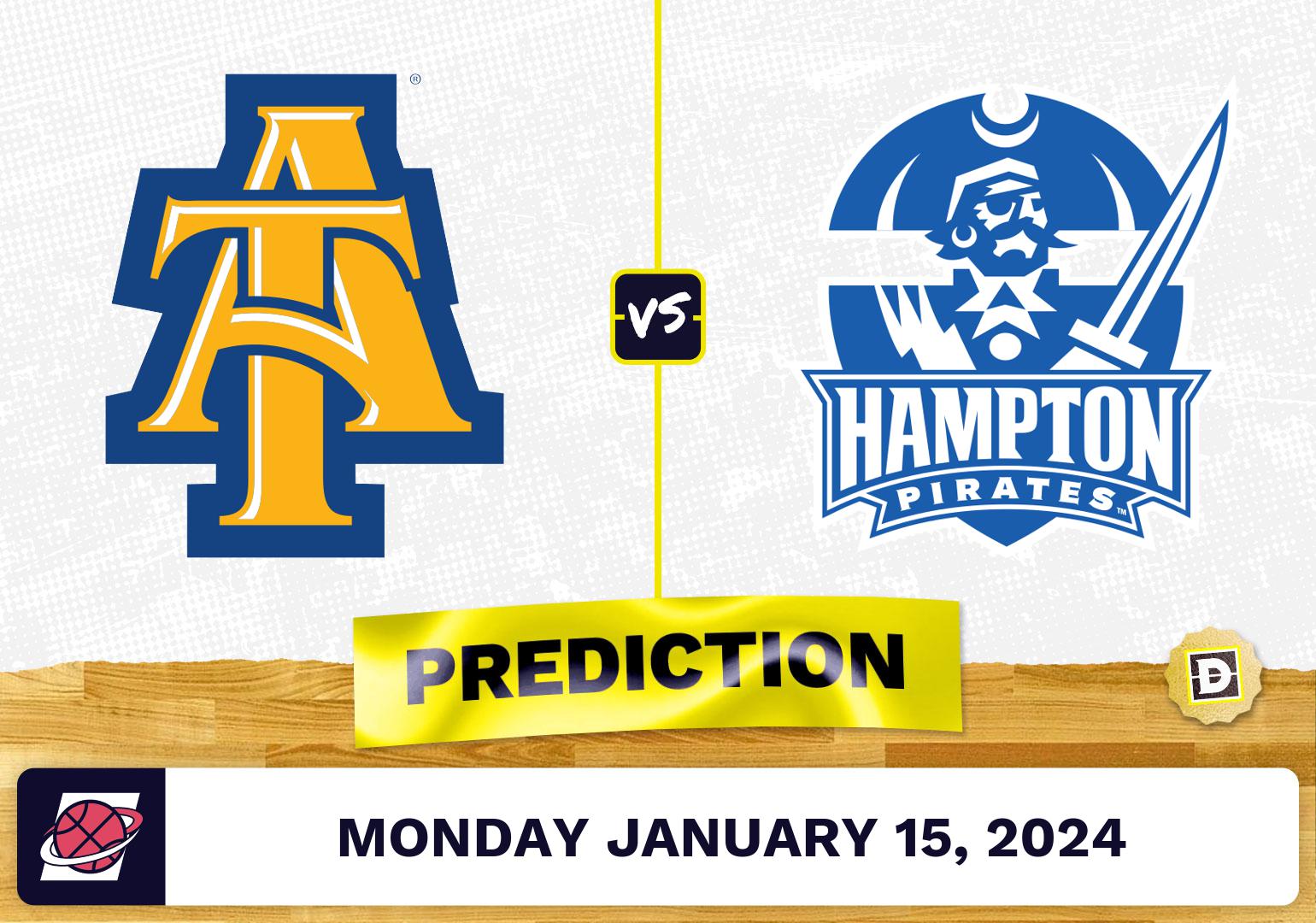 North Carolina A&T vs. Hampton Prediction, Odds, College Basketball Picks [1/15/2024]