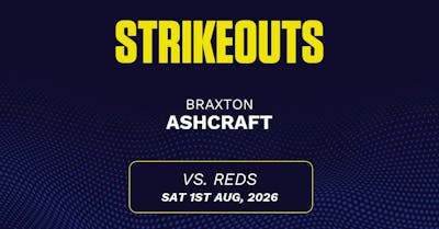 Braxton Ashcraft projections August 2: Strikeouts, outs, and earned runs vs. Reds [2026]