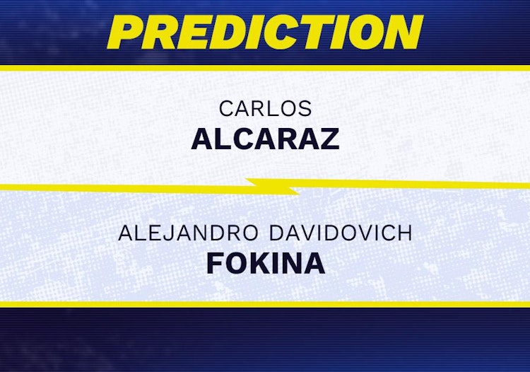 Carlos Alcaraz vs Alejandro Davidovich Fokina Tennis Prediction.