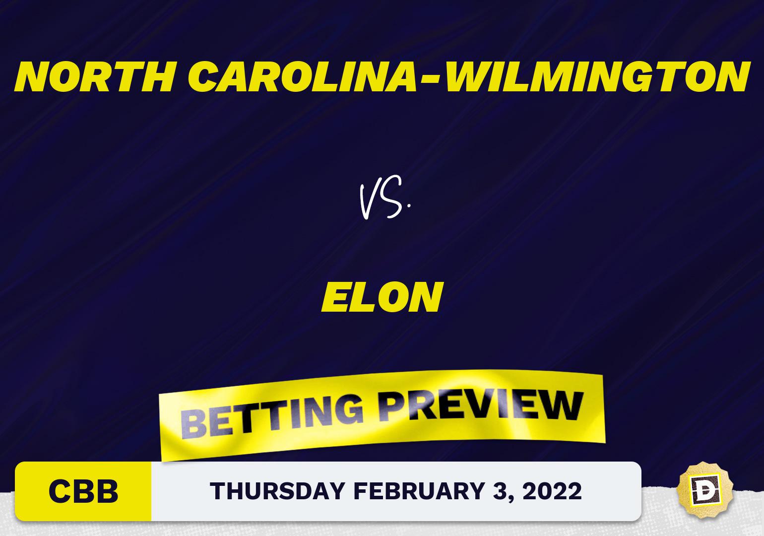 North Carolina-Wilmington vs. Elon CBB Predictions and Odds - Feb 3, 2022