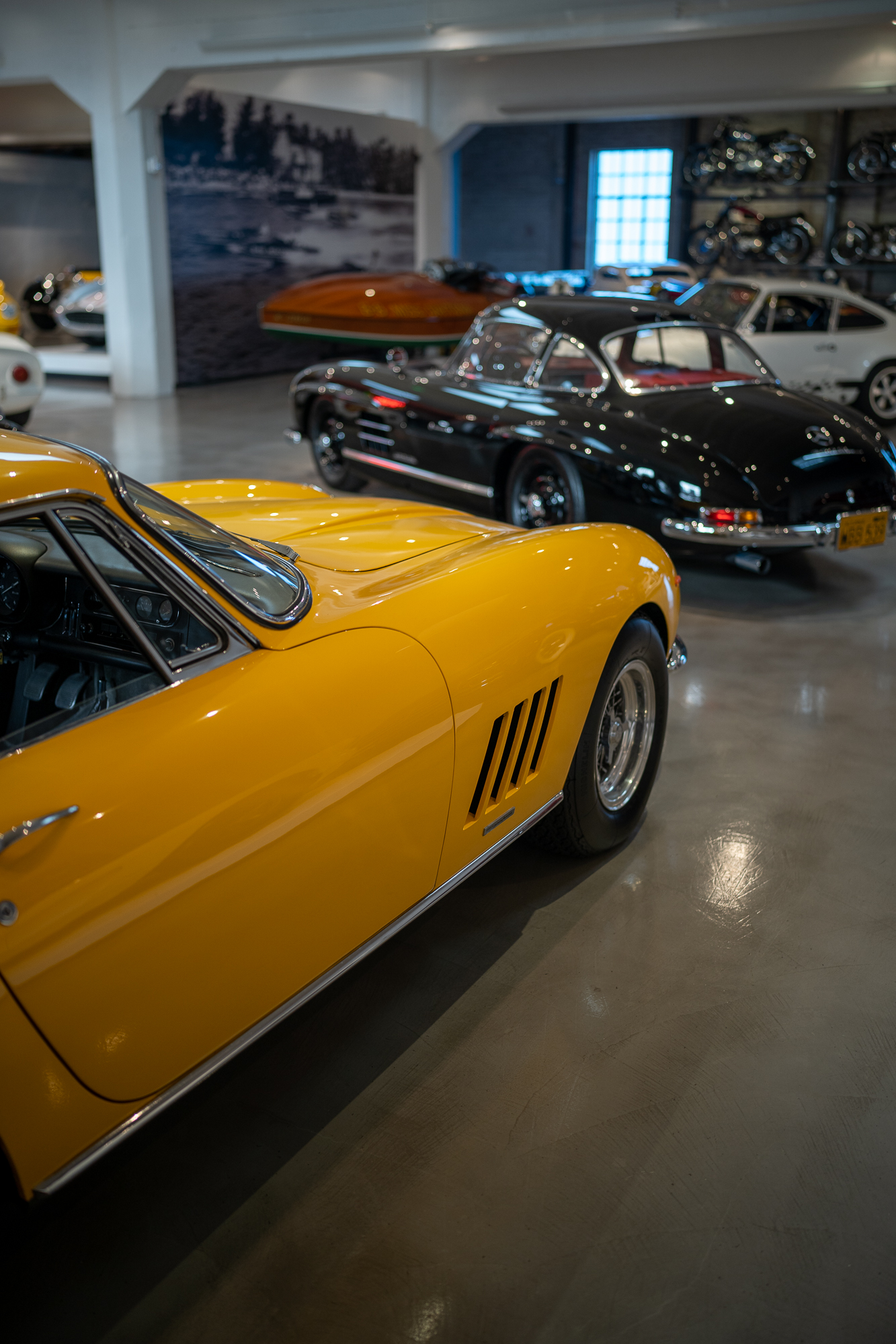 Yellow GTB owned by Bruce Meyer