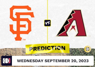 Giants vs. Diamondbacks Prediction for MLB Wednesday [9/20/2023]