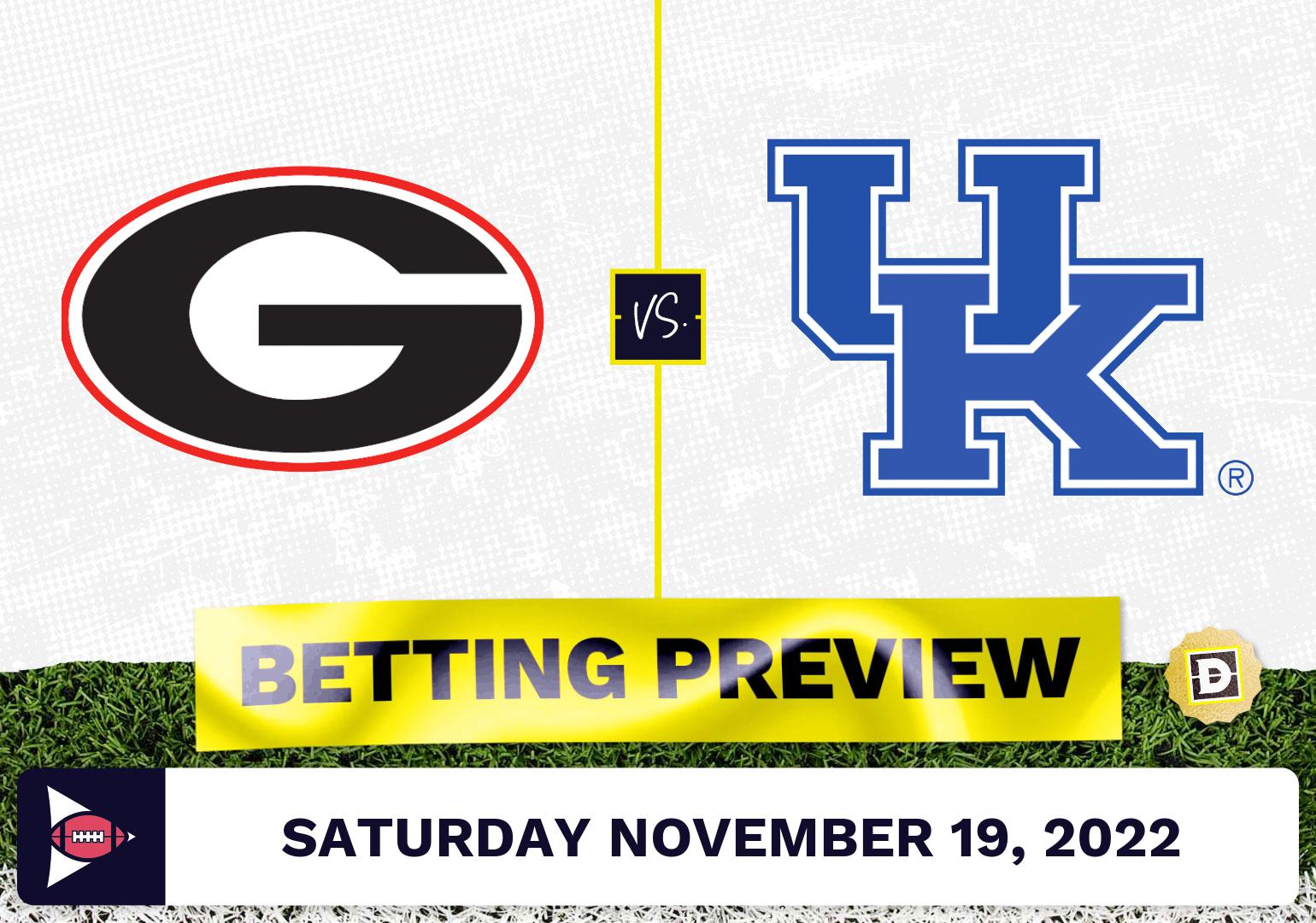 Georgia vs. Kentucky CFB Prediction and Odds - Nov 19, 2022
