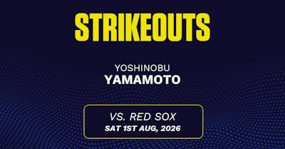 Yoshinobu Yamamoto projections August 2: Strikeouts, outs, and earned runs vs. Red Sox [2026]