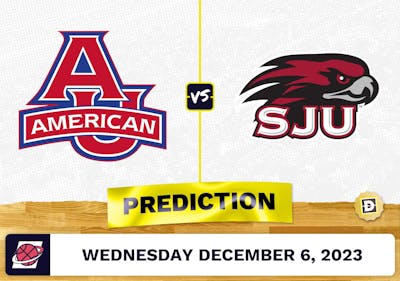 American University vs. Saint Joseph's (PA) Basketball Prediction - December 6, 2023