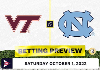 Virginia Tech vs. North Carolina CFB Prediction and Odds - Oct 1, 2022