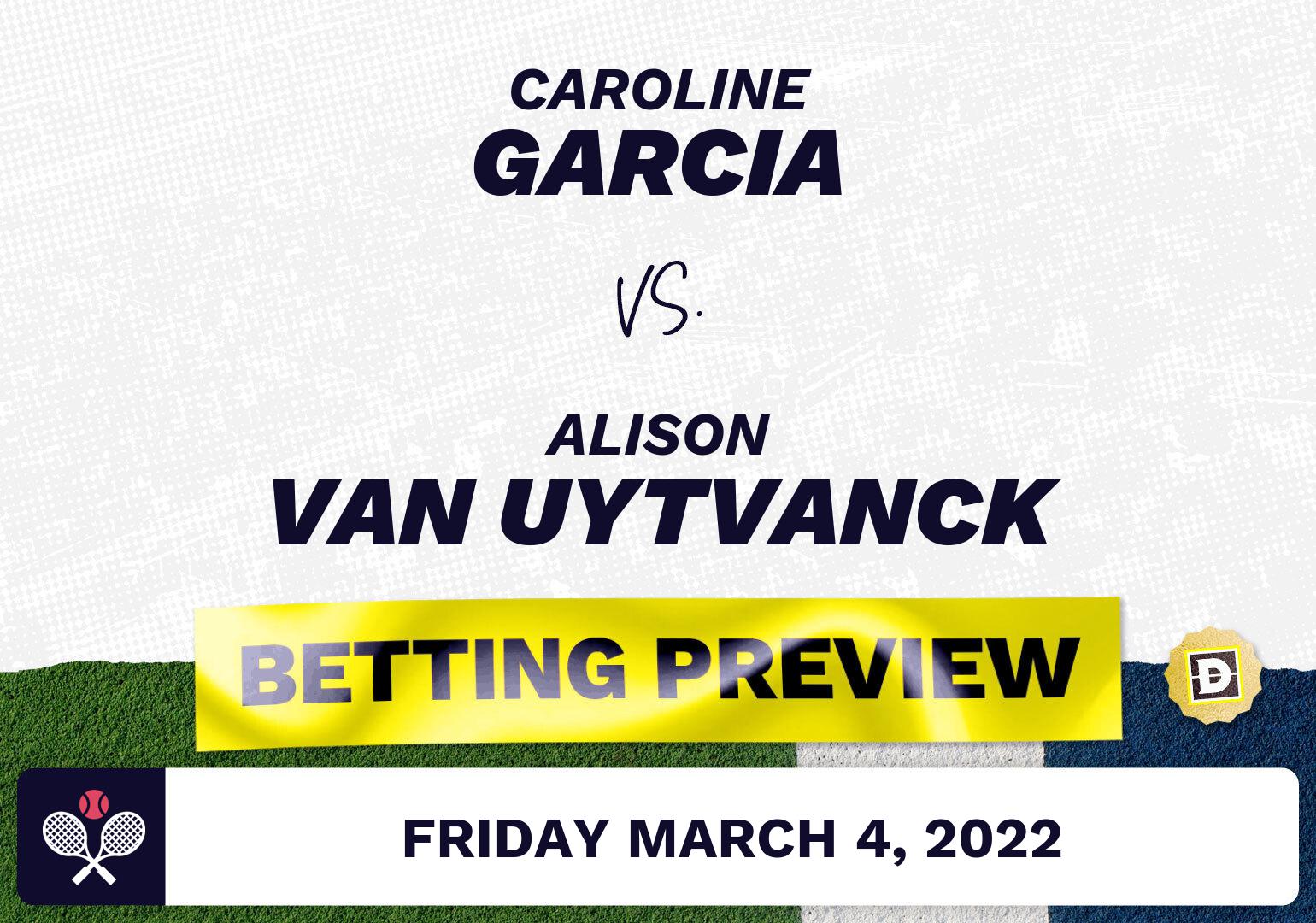 Caroline Garcia vs. Alison van Uytvanck Predictions - Mar 4, 2022