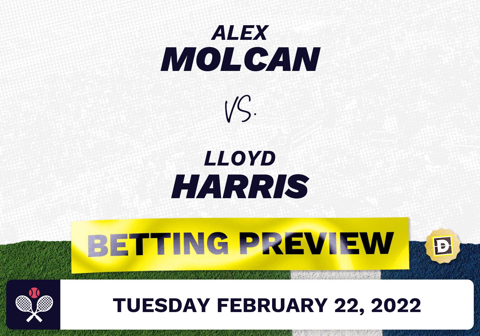 Alex Molcan vs. Lloyd Harris Predictions - Feb 22, 2022