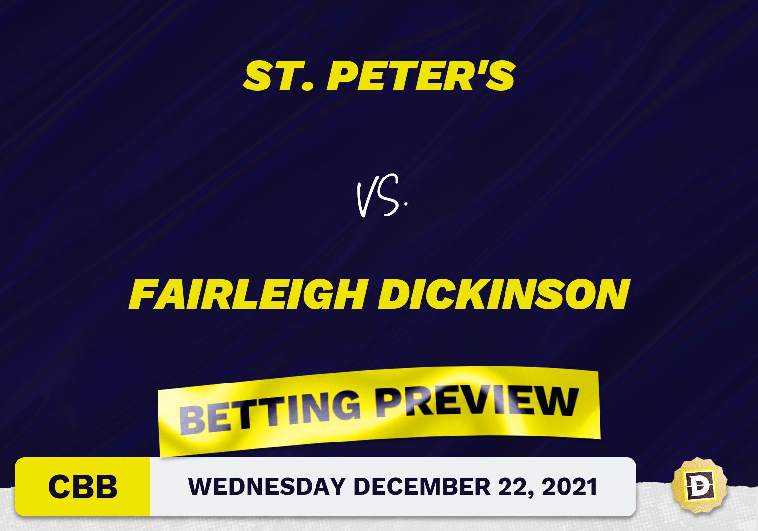 St. Peter's vs. Fairleigh Dickinson CBB Predictions and Odds - Dec 22, 2021