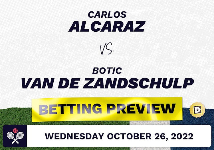 Carlos Alcaraz vs. Botic Van de Zandschulp Predictions - Oct 26, 2022