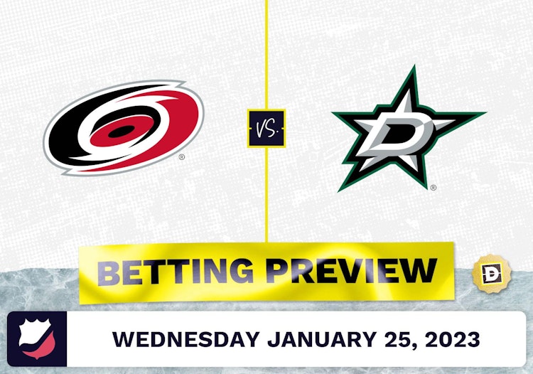 Hurricanes vs. Stars Prediction and Odds - Jan 25, 2023