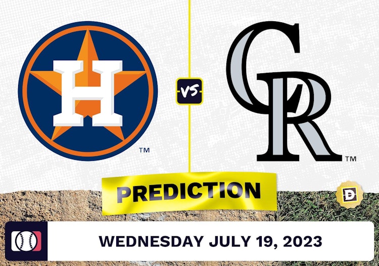 Astros vs. Rockies Prediction for MLB Wednesday [7/19/2023]