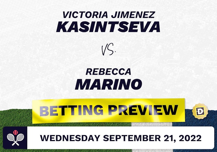 Victoria Jimenez Kasintseva vs. Rebecca Marino Predictions - Sep 21, 2022
