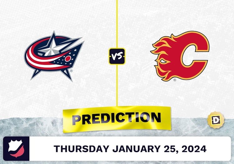Columbus Blue Jackets vs. Calgary Flames Prediction, Odds, NHL Picks [1/25/2024]