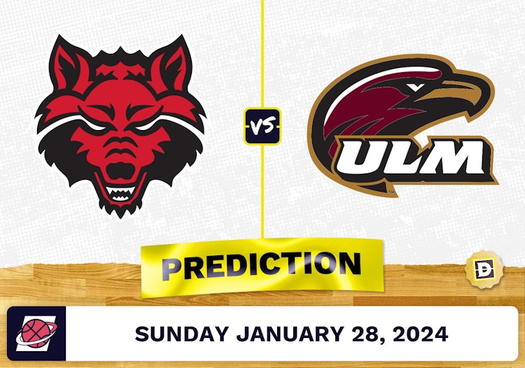 Arkansas State vs. Louisiana-Monroe Prediction, Odds, College Basketball Picks [1/28/2024]