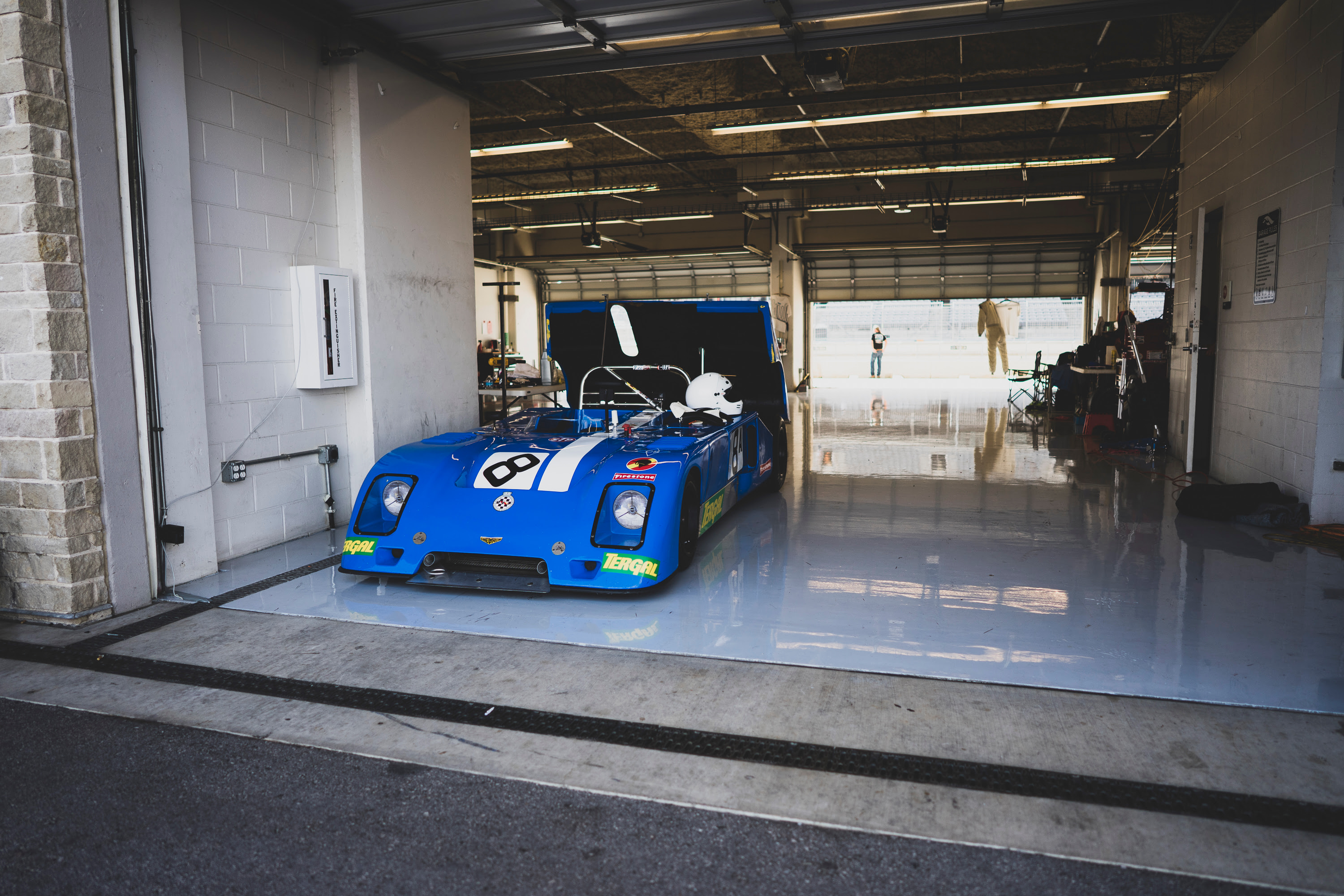 A Chevron B19 with Tergal livery.