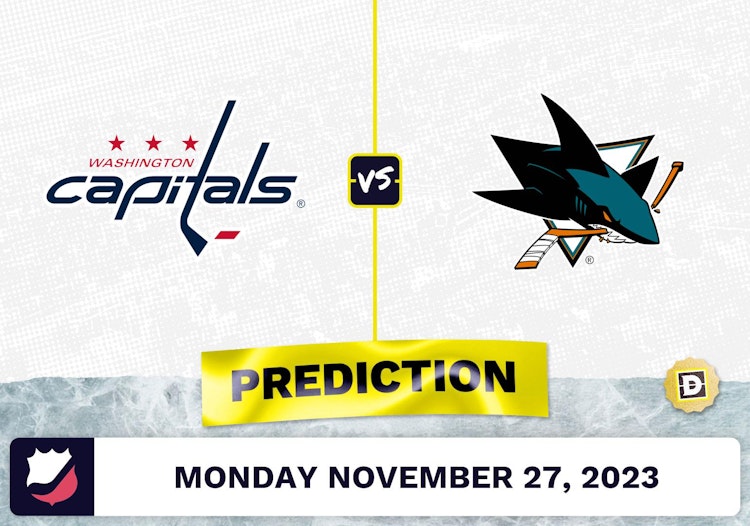 Capitals vs. Sharks Prediction and Odds - November 27, 2023