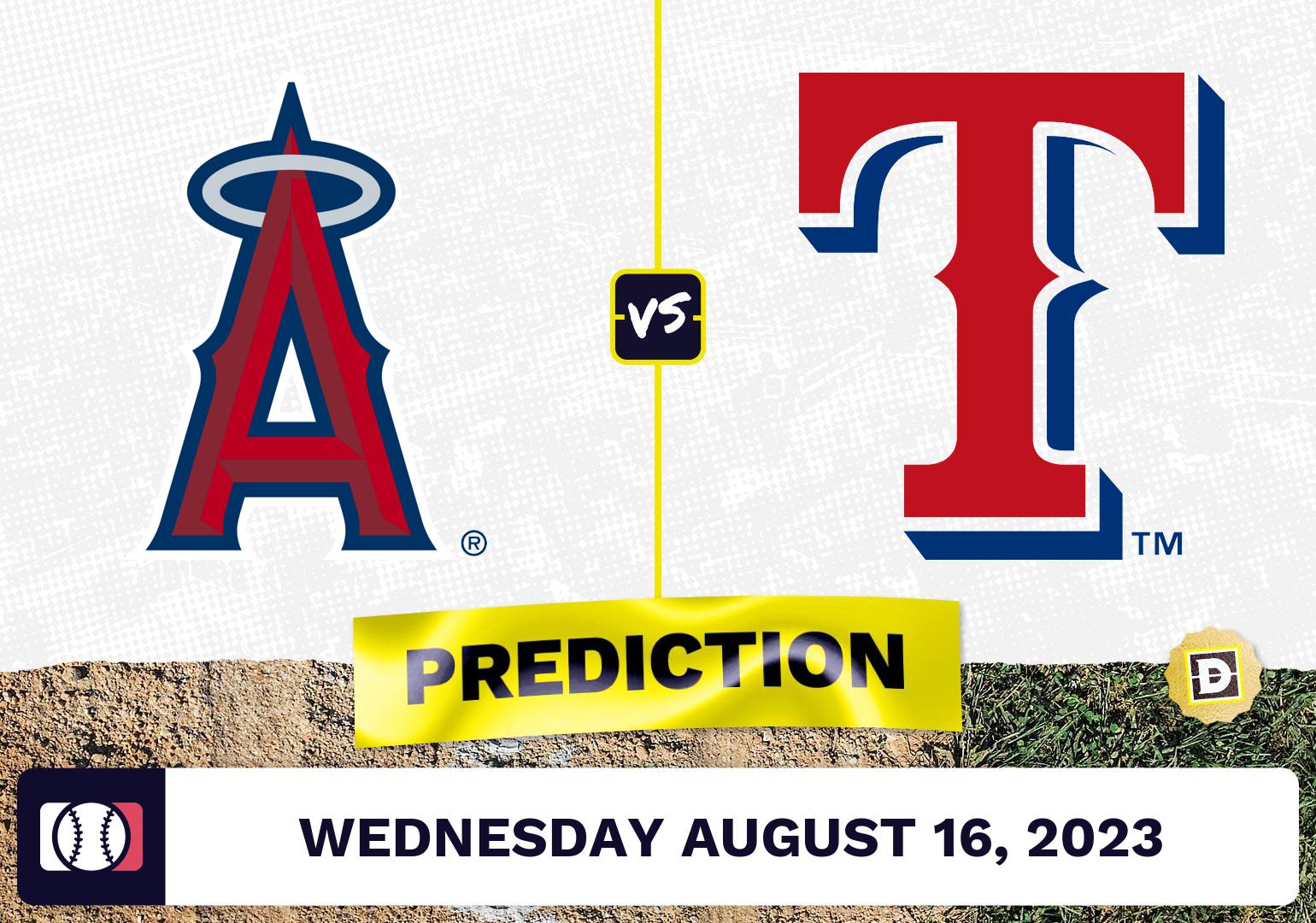 Angels vs. Rangers Prediction for MLB Wednesday [8/16/2023]
