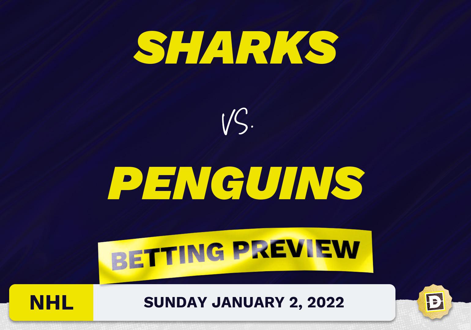 Sharks vs. Penguins Predictions and Odds - Jan 2, 2022